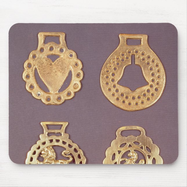 Selection of horse brasses mouse pad (Front)