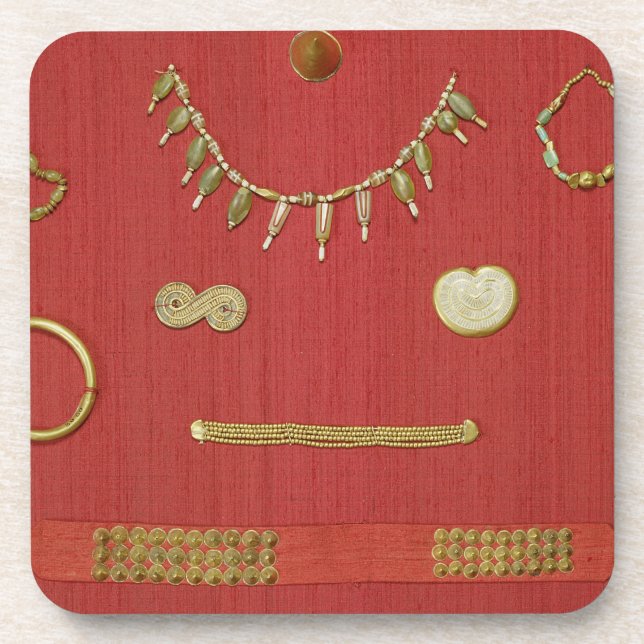 Selection of jewellery, Harappa, 2300-1750 BC Coaster (Front)