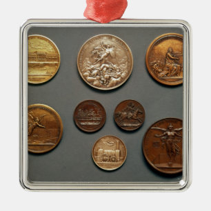 Selection of medals metal ornament