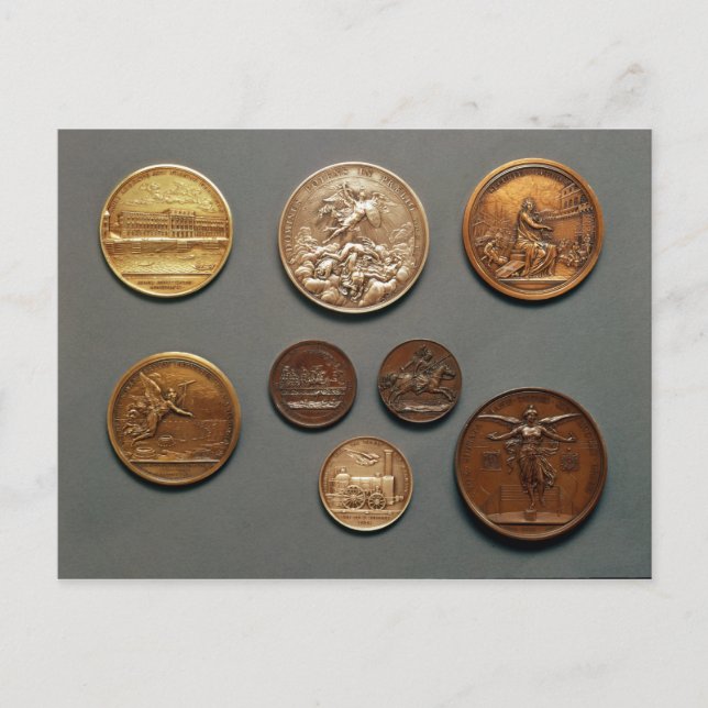 Selection of medals postcard (Front)