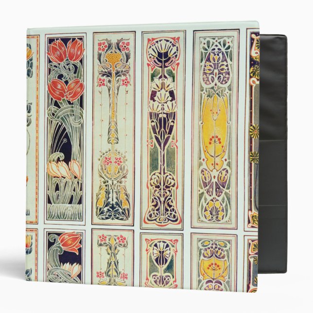 Selection of panel designs, plate IX from 'Modern Binder (Front/Inside)