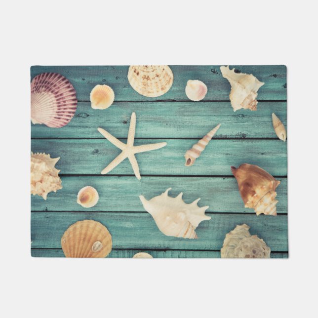 Selection Of Seashells Doormat (Front)