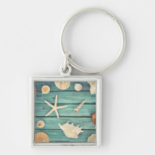 Selection Of Seashells Keychain
