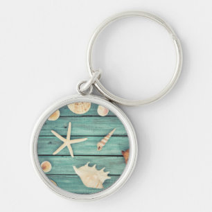 Selection Of Seashells Keychain