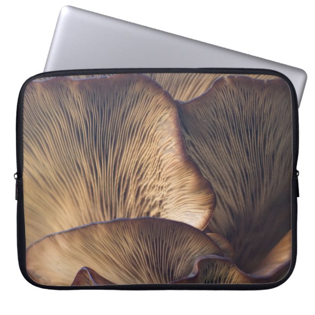 Selective focus photo of mushroom laptop sleeve (Front)