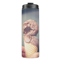 Selective focus photography of chocolate ice cream