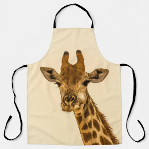 SELECTIVE FOCUS PHOTOGRAPHY OF GIRAFFE APRON