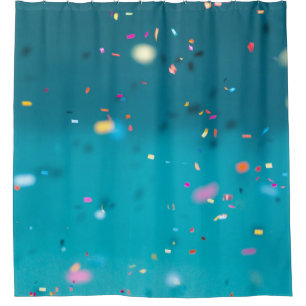 Selective focus photography of multicolored confet