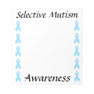Selective Mutism Awarenesss Notepad