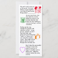 Selective Mutism Birthday Girl Flat Card