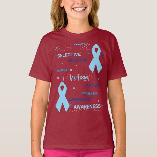 Selective Mutism dots dark T-Shirt (Front)
