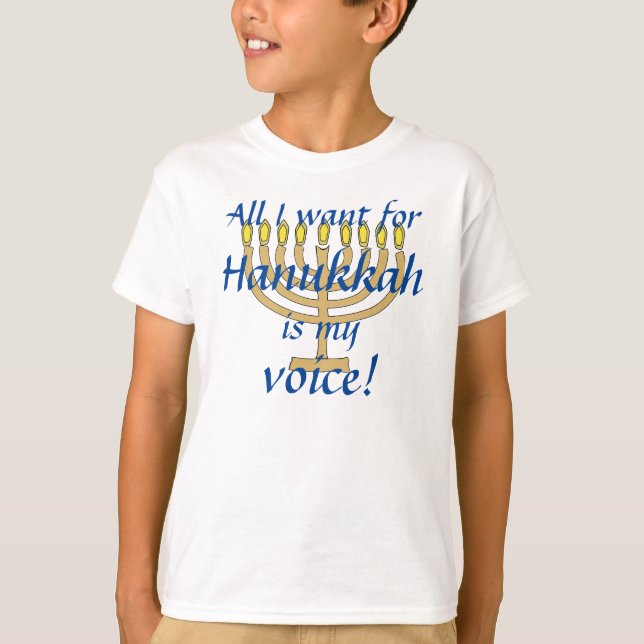 Selective Mutism Hanukkah T-Shirt (Front)