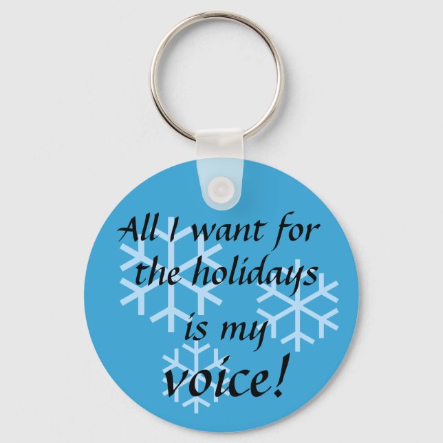 Selective Mutism Holidays Keychain (Front)