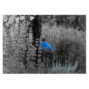 Selectively Blue Garden Visitor Cutting Board