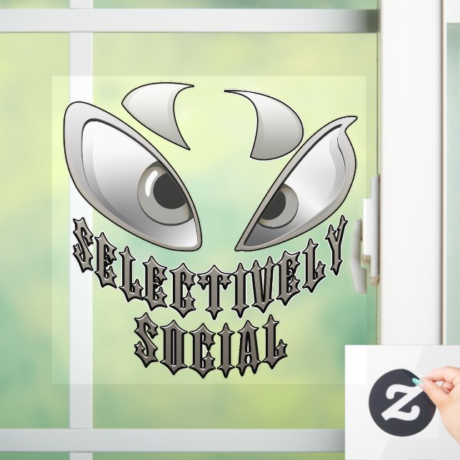 Selectively Social Window Cling (Home)