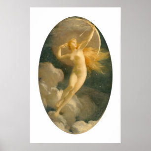 Selene, Goddess of the Moon Jules Machard Poster