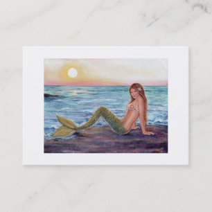 Selene mermaid in the sunrise business cards