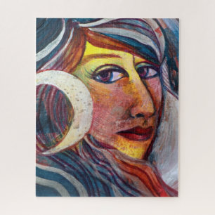 Selene Moon Goddess MoonChild Jigsaw Puzzle