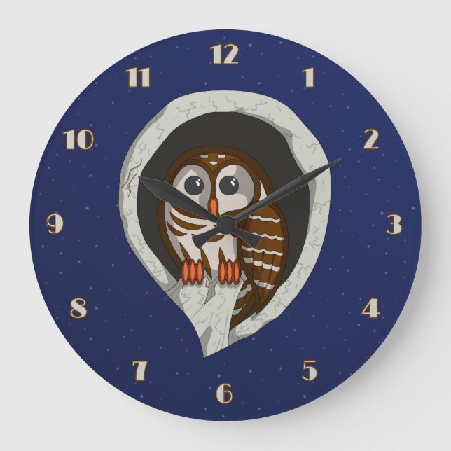 Selene the Owl Clock (Front)