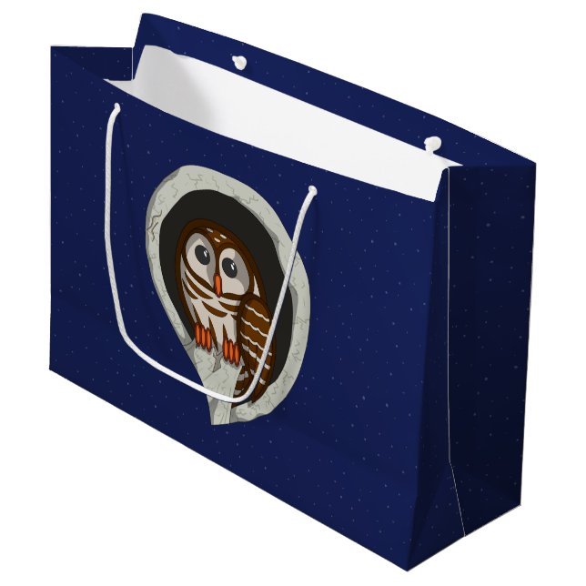 Selene the Owl Gift Bag (Front Angled)