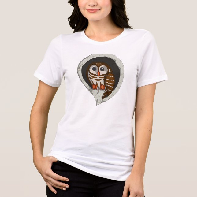 Selene the Owl Women's Light Shirt (Front)