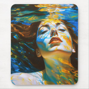 “Selene” - Women In Water Mouse Pad