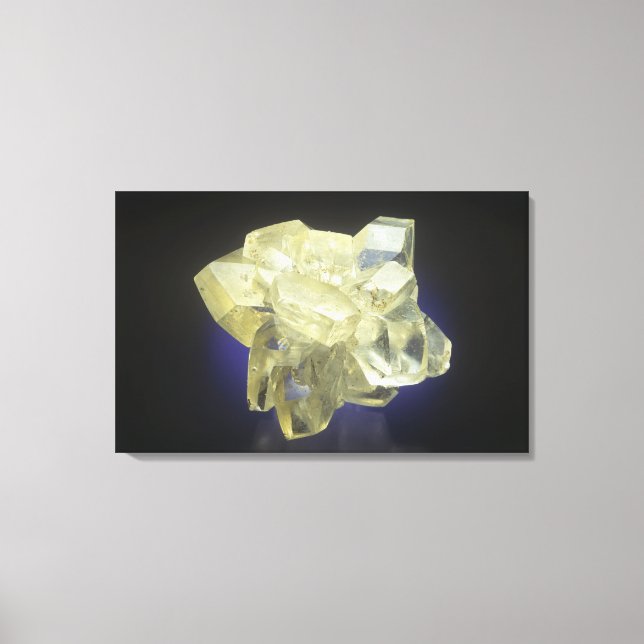 Selenite Crystals Canvas Print (Front)