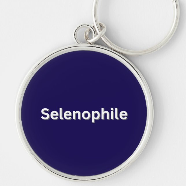 Selenophile Moon Lover Keychain (Front)