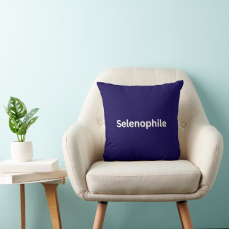 Selenophile Moon Lover Throw Pillow