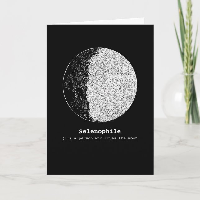 Selenophiles Love The Moon Moon Lovers Card (Front)