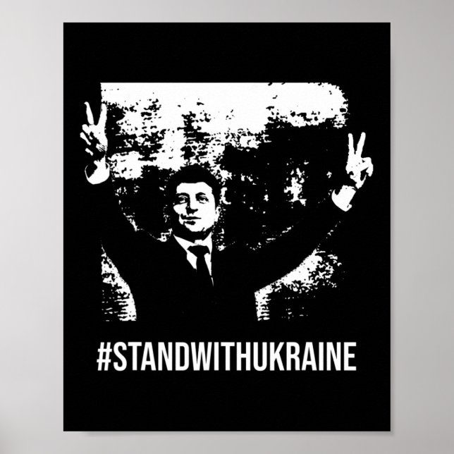 Selenskyj Stand With Ukraine Stop War Support Ukra Poster (Front)