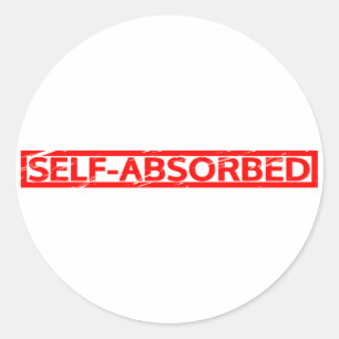 Self-absorbed Stamp Classic Round Sticker