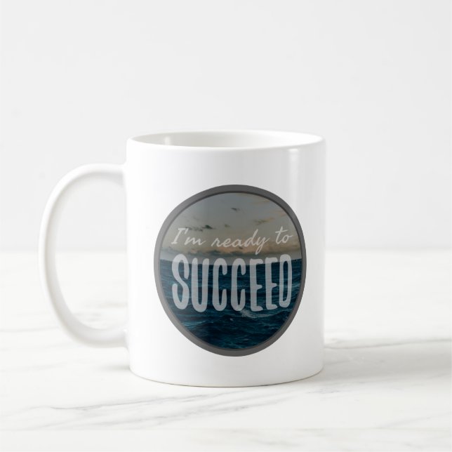 self acceptance inspirational vibes affirmations coffee mug (Left)