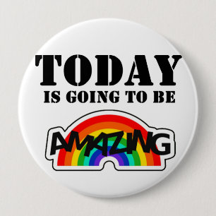 Self Affirmation 4 Inch Round Button