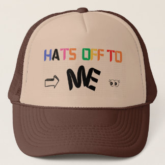 Self-Appreciation Elegance: 'Hats Off to Me' Embro Trucker Hat