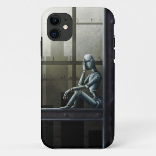 self aware robot scifi iPhone 11 case