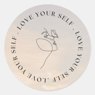 Self-Care Classic Round Sticker