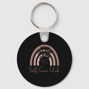 Self-care Club Saying Mental Health Awareness Rain Keychain