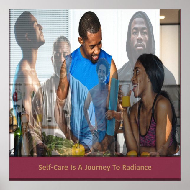 Self-Care Is A Journey To Radiance Poster (Front)