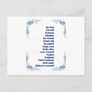 self care postcard
