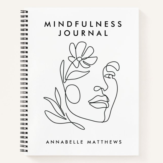 Self Care Therapy Mindfulness Notebook (Front)