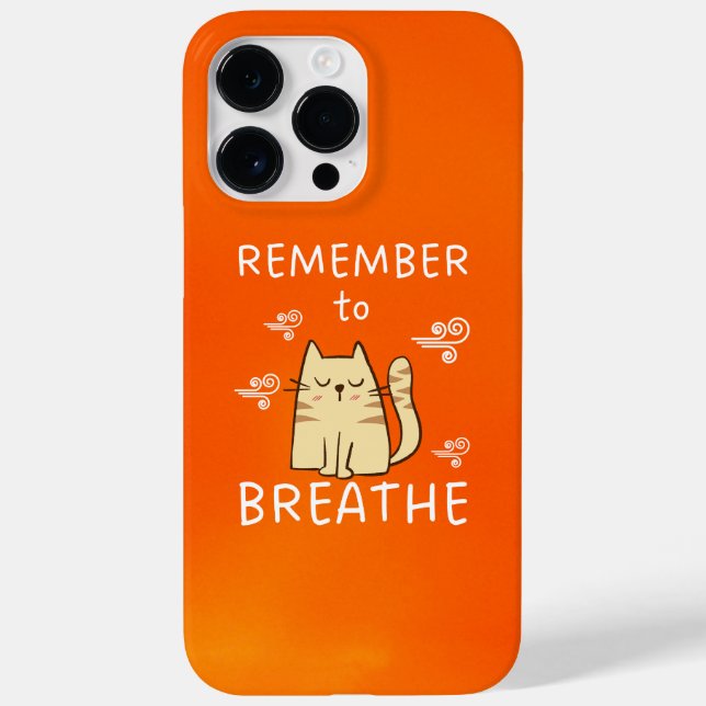 Self Care Tip - Remember to Breathe Case-Mate iPhone Case (Back)