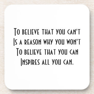 Self confidence coaster