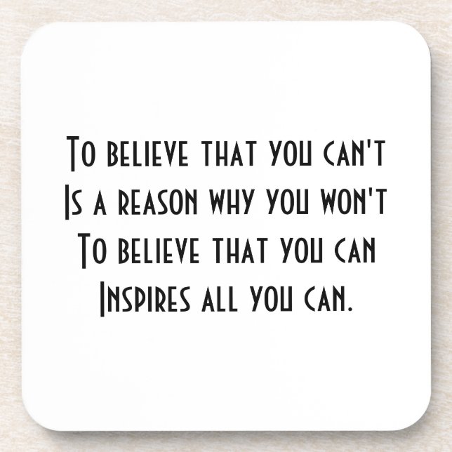 Self confidence coaster (Front)