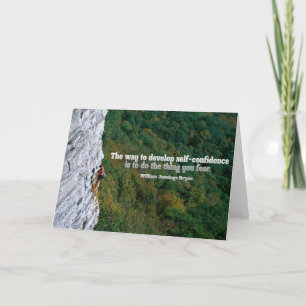 Self Confidence Inspirational Greeting Note Card