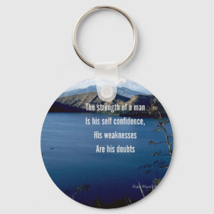 Self confidence-motivational quotation keychain