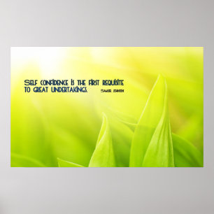 Self Confidence Motivational Quote Poster Print