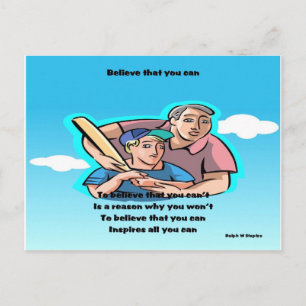 Self confidence postcard