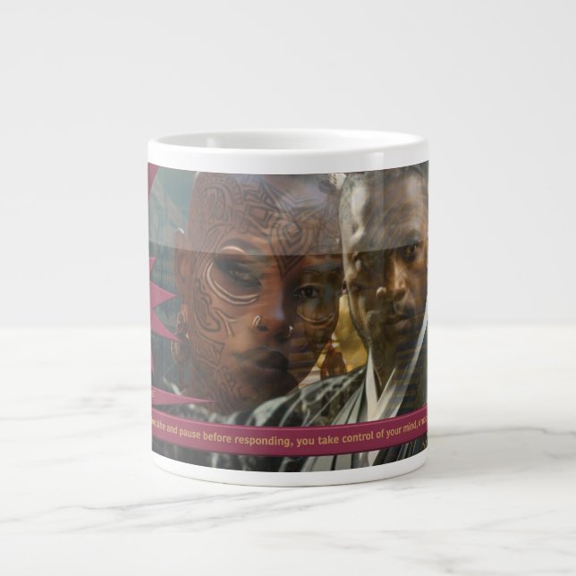"Self-Control Is YOUR SuperPower" Large Coffee Mug (Front)