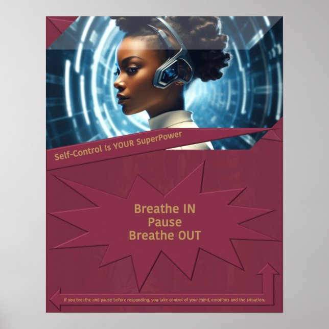 Self-Control Is YOUR SuperPower Poster (Front)